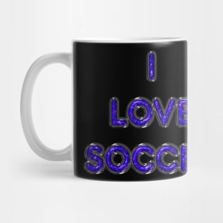 I Love Soccer - Purple Mug